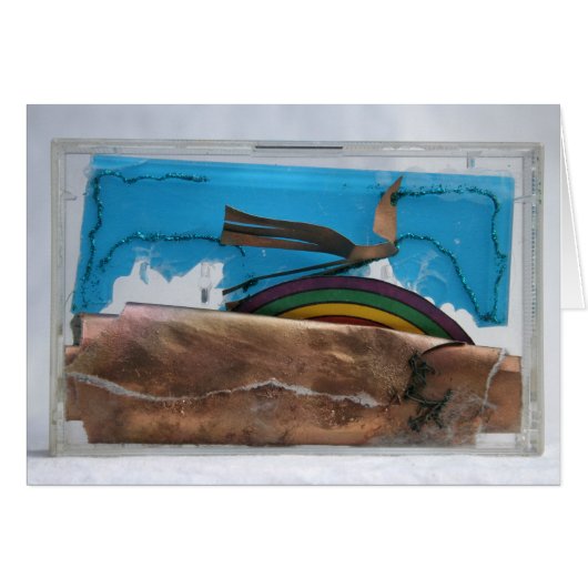 Rainbow in a Box Abstract Bird K7 1986 Mixed-media (Front Horizontal)