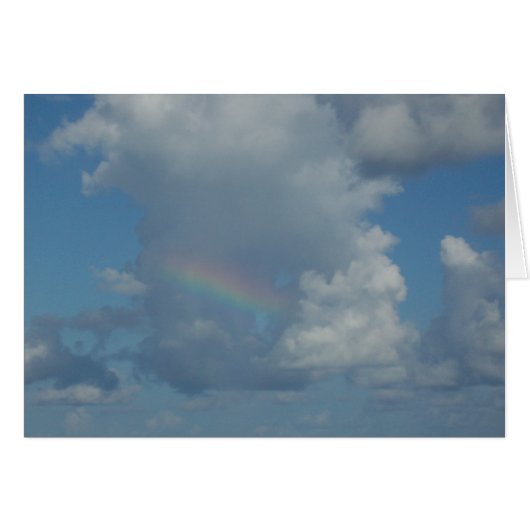 Rainbow in clouds cards (Front Horizontal)