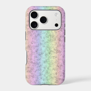 Rainbow in Elephant Skin Leather Optik iPhone 17 Pro Case