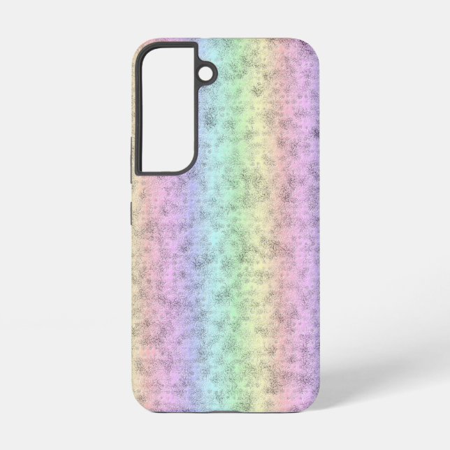 Rainbow in Elephant Skin Leather Optik Samsung Galaxy Case (Back)
