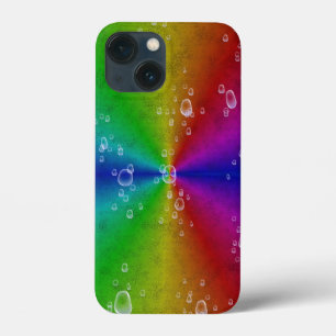 Rainbow in elephantenskin leatheroptik iPhone 13 mini case