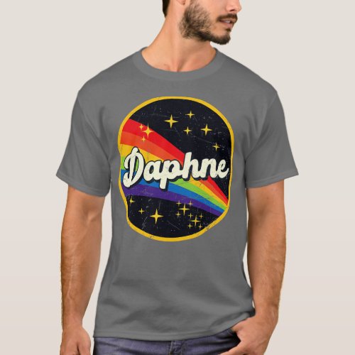Rainbow In Space Vintage GrungeStyle T_Shirt