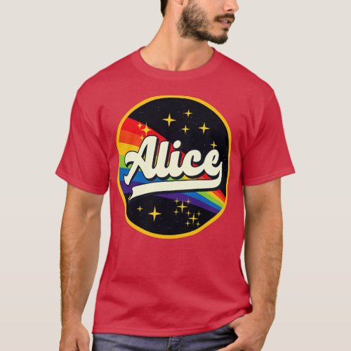 Rainbow In Space Vintage Style T_Shirt