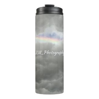 Rainbow in Storm Clouds Sky Gray