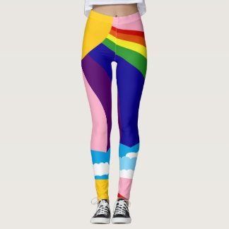 Rainbow In The Clouds Leggings