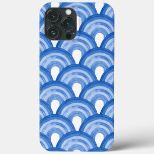 Rainbow in watercolor - blue pattern iPhone 13 pro max case