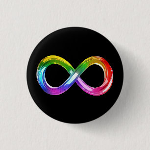 Rainbow Inifinity Symbol Button