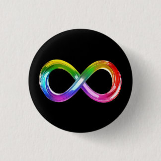 Rainbow Inifinity Symbol Button