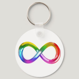 Rainbow Inifinity Symbol Keychain