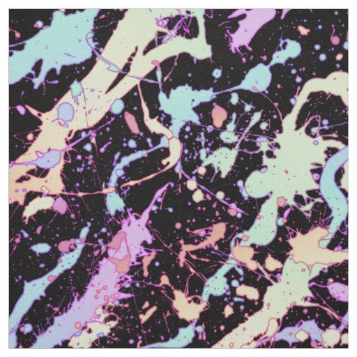 rainbow ink splash extreme : fabric