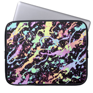 rainbow ink splash extreme : laptop sleeve