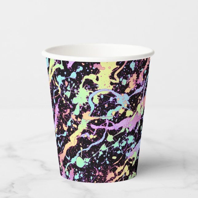 rainbow ink splash extreme : paper cups (Front)