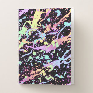 rainbow ink splash extreme : pocket folder