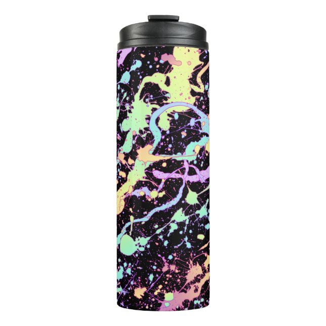 rainbow ink splash extreme : thermal tumbler (Front)