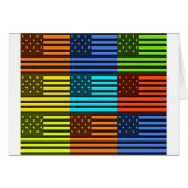 Rainbow-Inspired American Motif Flag Design (Front Horizontal)