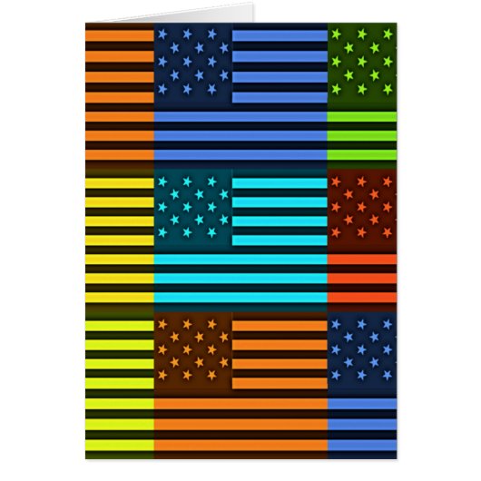 Rainbow-Inspired American Motif Flag Design (Front)