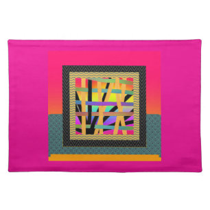 Rainbow Interwoven  Cloth Placemat