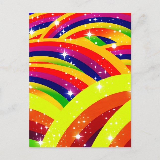 rainbow invasion postcard (Front)