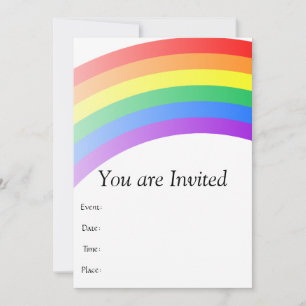 Rainbow Invitation