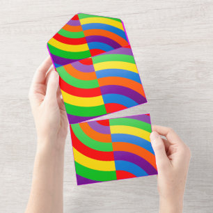 RAINBOW INVITATION GREETING PACKAGE