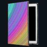 Rainbow iPad Pro 12.9" Case<br><div class="desc">Abstract rainbow fractal sky design</div>