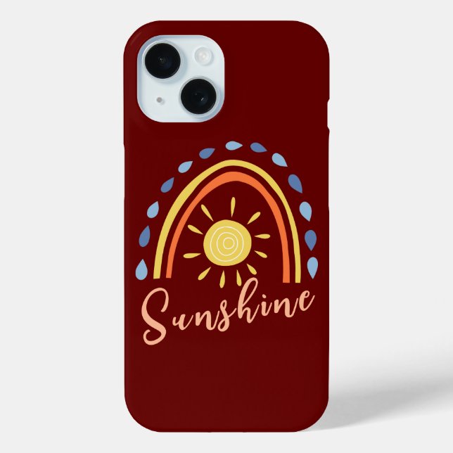Rainbow iPhone Case - My Girl Sunshine Design (Back)