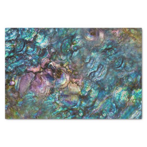 Rainbow Iridescent Abalone Beach Sea Shell Tissue Paper