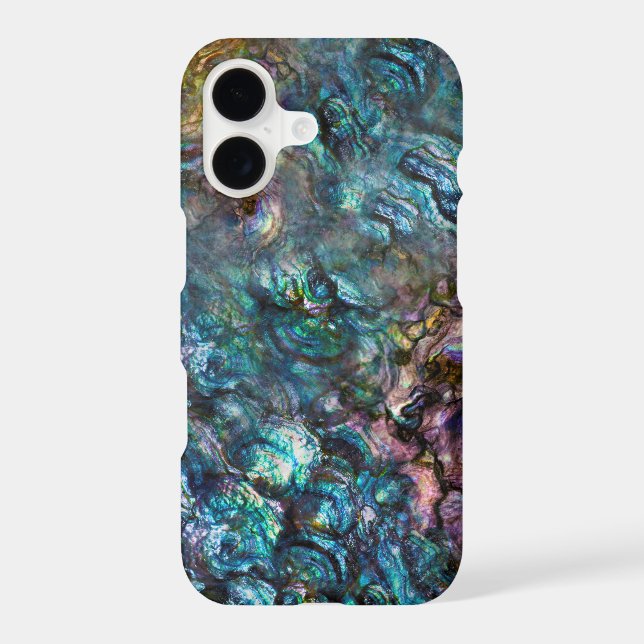 Rainbow Iridescent Abalone  Sea Shell Iphone Case (Back)