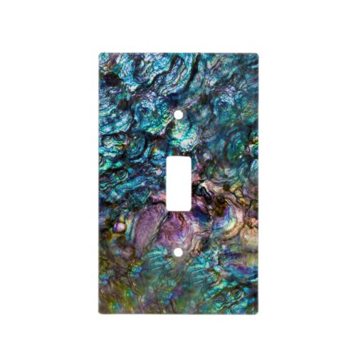 Rainbow Iridescent Abalone Sea Shell Light Switch Cover