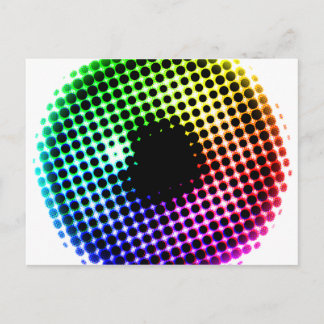 Rainbow Iris Unicorn Eye Color Spectrum Comic Postcard