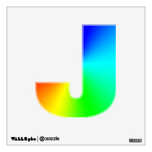 Rainbow J Wall Decal