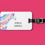 Rainbow Jaguar Personalized Luggage Tag<br><div class="desc">Prepare for your next adventure with this fun luggage tag. Featuring a vibrant rainbow jaguar design,  it guarantees your luggage will stand out from the crowd.</div>