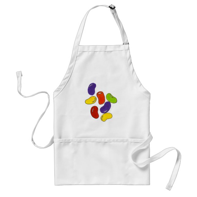Rainbow Jelly Bean Beans Easter Candy Sweets Adult Apron (Front)