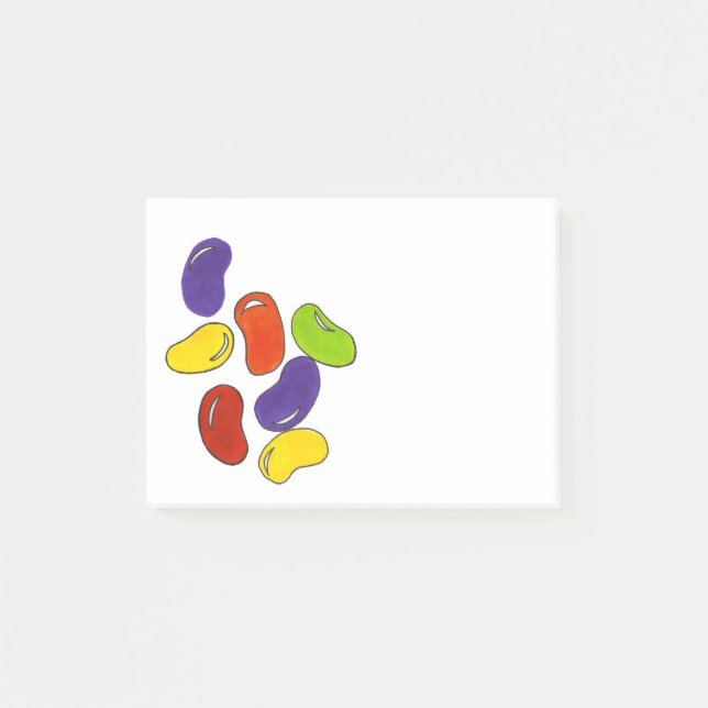 Rainbow Jelly Bean Easter Basket Candy Post-it Notes (Front)