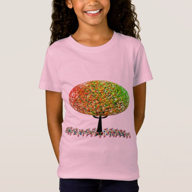 Rainbow Jelly Bean Sweet Trees T-Shirt (Front)
