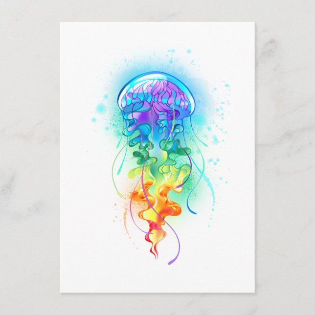 Rainbow jellyfish advice card (Front)