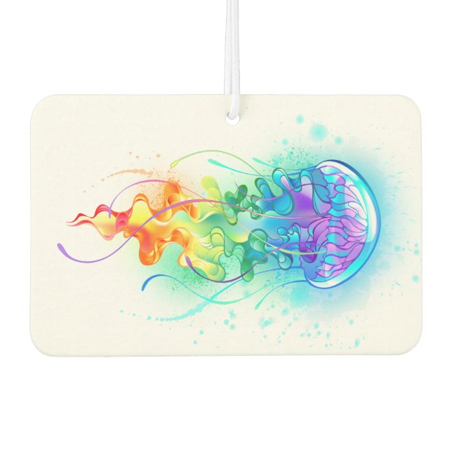 Rainbow jellyfish air freshener (Front)
