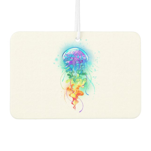 Rainbow jellyfish air freshener (Front)