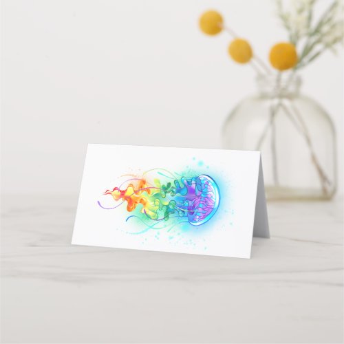 Rainbow jellyfish appointment card
