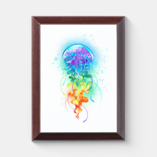 Rainbow jellyfish award plaque