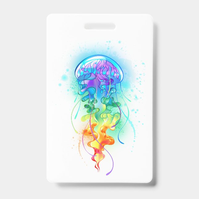 Rainbow jellyfish badge (Front)