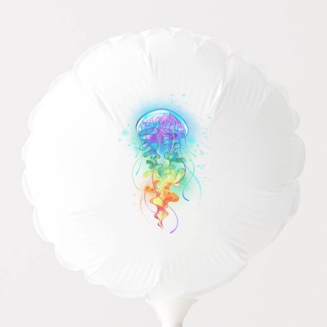 Rainbow jellyfish balloon (Front)