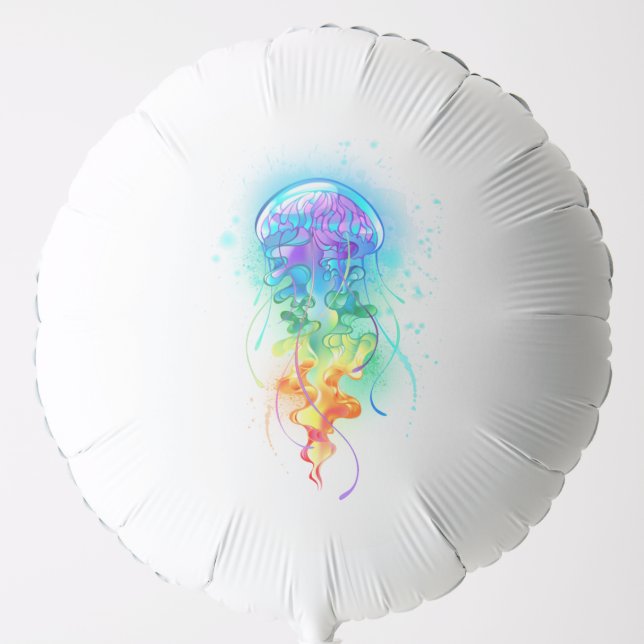 Rainbow jellyfish balloon (Front)
