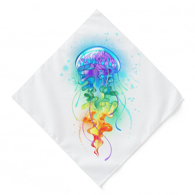Rainbow jellyfish bandana (Front)