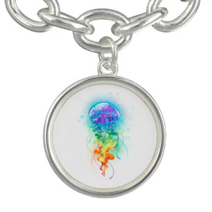 Rainbow jellyfish bracelet
