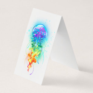 Rainbow jellyfish business card