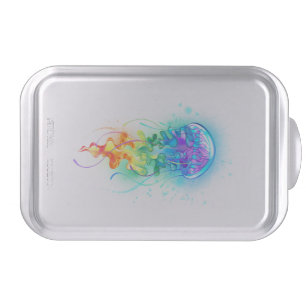 Rainbow jellyfish cake pan