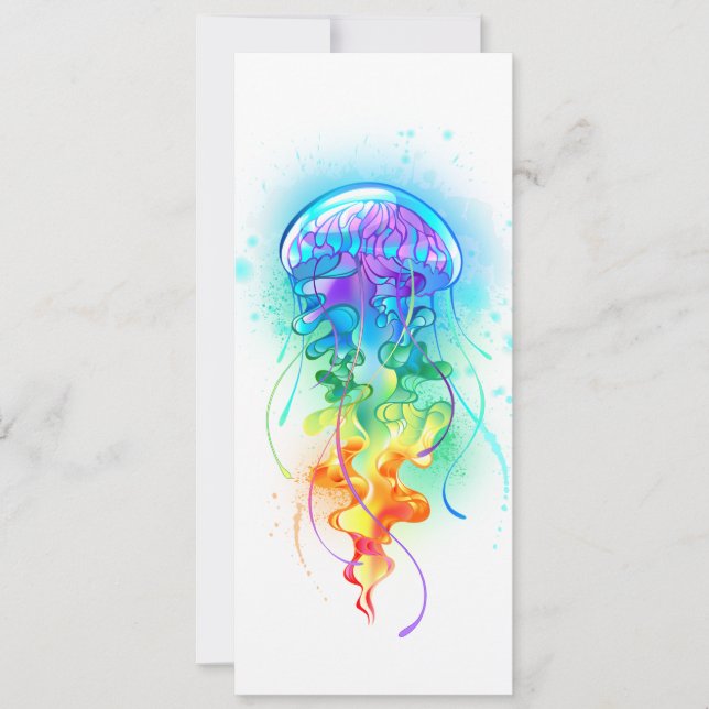 Rainbow jellyfish card (Front)