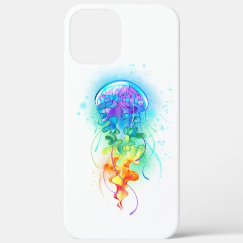 Rainbow jellyfish iPhone 12 pro max case