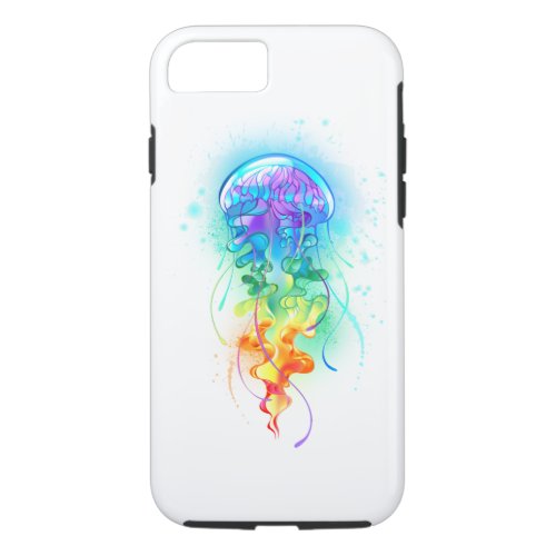 Rainbow jellyfish iPhone 87 case